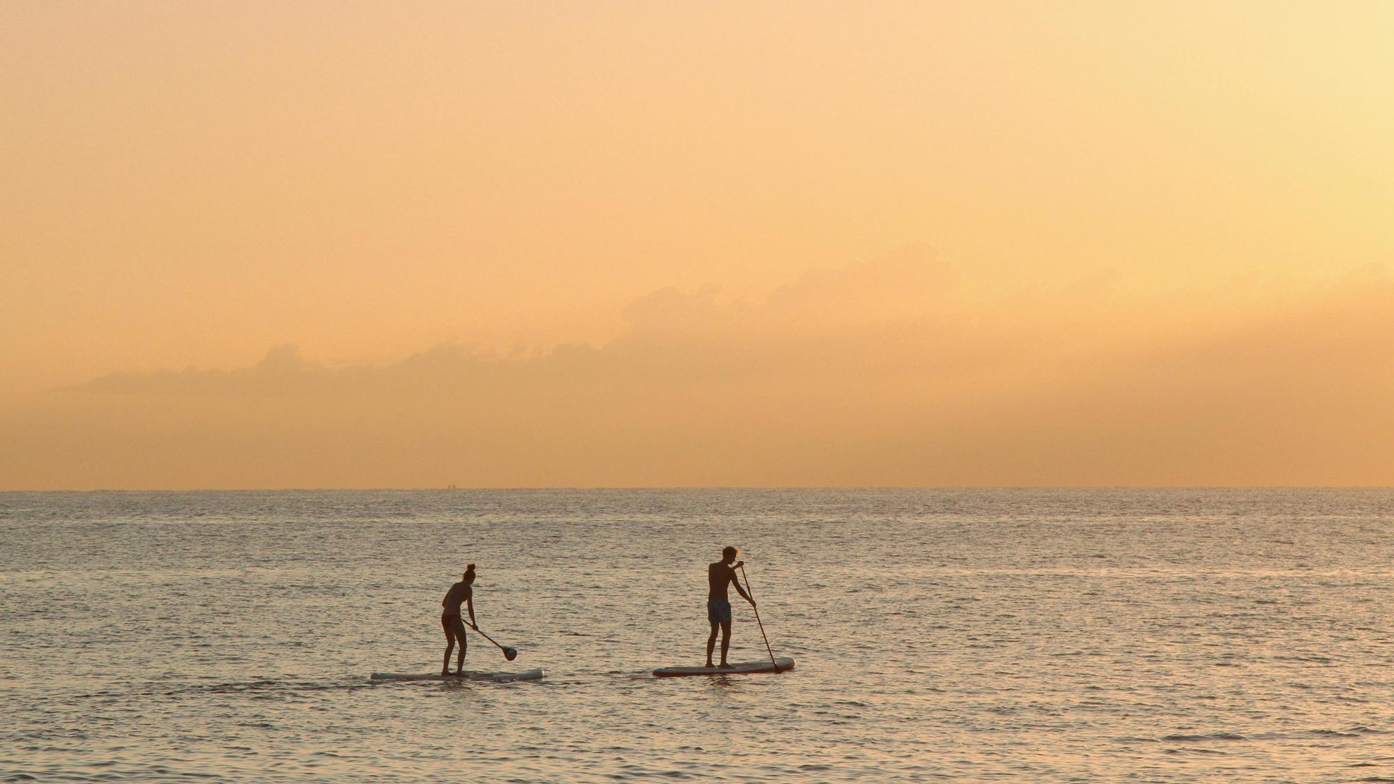 paddle-boarding